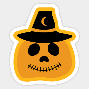 Big Yellow Pumpkin Sticker